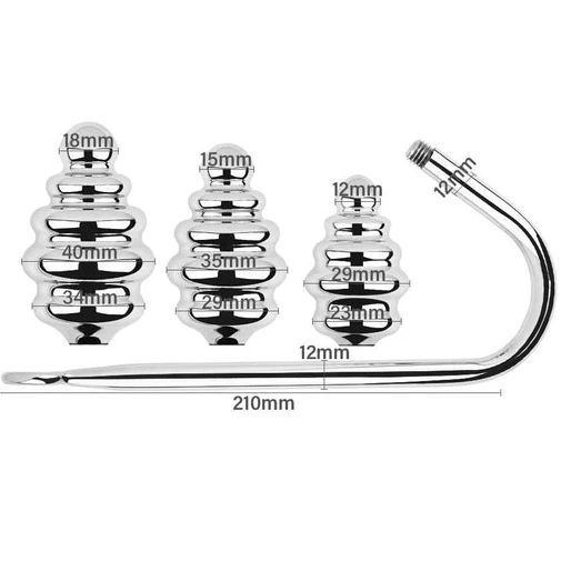 Ribbed GreatBenefit Set Hook 8826 Screw-in Anal 0629